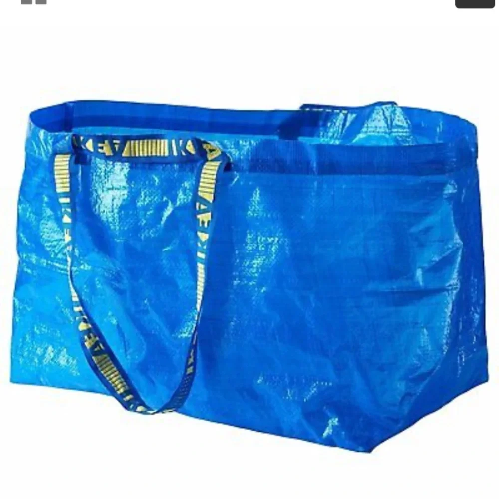 BUNDLE ADD ON: One (1) Single IKEA Frakta Large 19 Gallon Blue Tote Carrying Bag